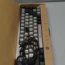 GEODMAER 65% Gaming Keyboard, Wired Backlit Mini Keyboard, Ultra-Compact Anti-Ghosting No-Conflict 68 Keys Membrane Gaming Wired Keyboard for PC Laptop Windows Gamer (Grey-Black)