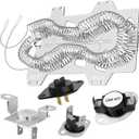 Funmit DC47-00019A Dryer Heating Element for Samsung, Compatible With Samsung Dryer DV40J3000EW/A2 DV42H5200EP/A3 DV42H5200EW/A3 DV42H5000EW/A3 DV45H7000EW/A2 DV48H7400EW/A2