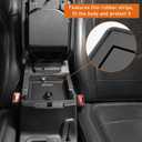 Hooke Road JL Gladiator Center Console Safe Lockbox Insert Armrest Storage for 2018-2026 Jeep Wrangler JL & Gladiator JT (Exclude Rubicon), Heavy Duty Safety Password Lock Box Vault (Black Steel)