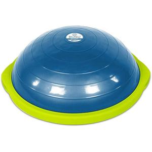 Bosu Balance Ball Exercise Trainer, Home Gym Equipment w/Guided Workouts & Pump, 26" Inflatable Fitness Platform for Strength Training, Standing, Balancing, and Core Workout, 65 Cm X 10 Cm X 10 Cm