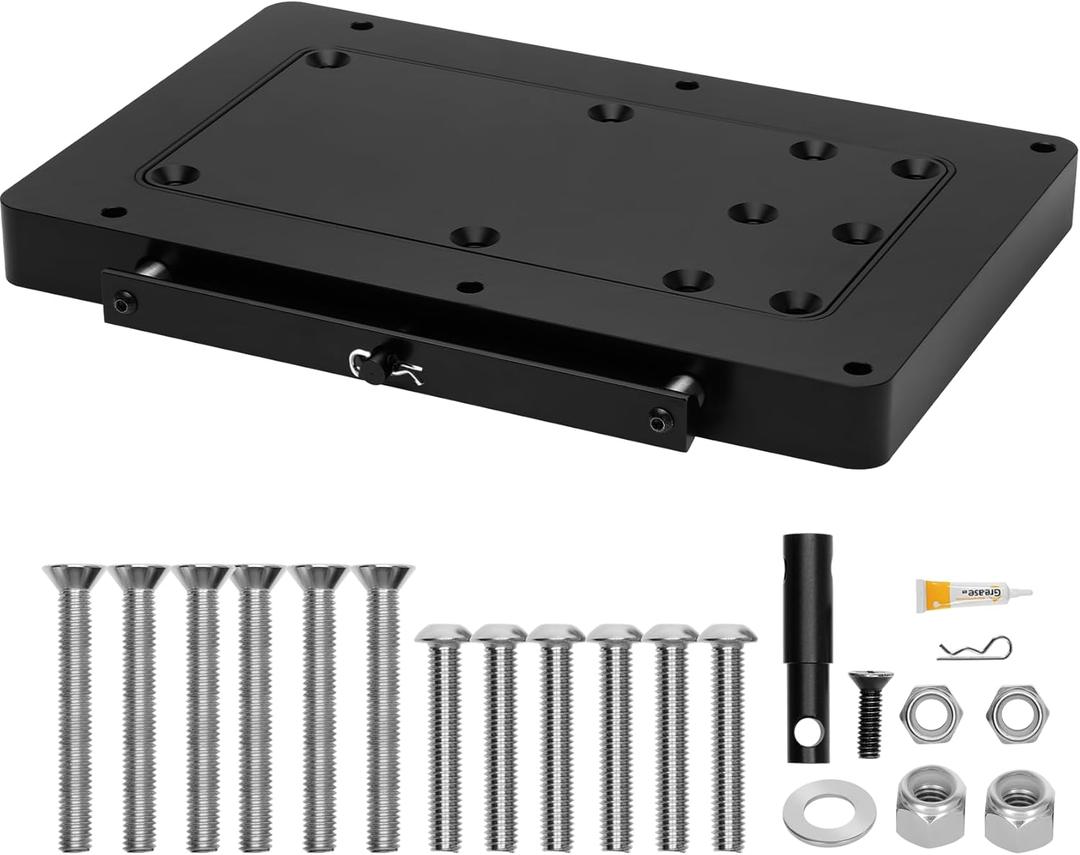 1854056 Quick Release Bracket, MKA-56 Fit for Minn Kota Riptide Instinct, Ulterra, Riptide Terrova, Terrova Quest Trolling Motor, Quickly Installs and Removes Electric Steering Trolling Motor