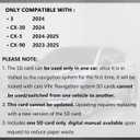Navigation SD Card 2025 (V.2024Q2) - KMV666EZ1C, Compatible with 2024 CX-30/3, 2024-2025 CX-5, 2023-2025 CX-90, USA/CAN/MEX GPS Map Update