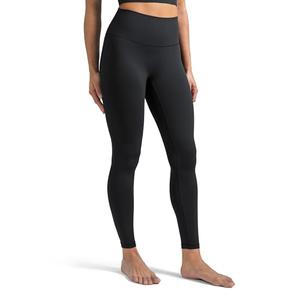 Colorfulkoala Dreamlux No Front Seam Leggings for Women 25" Inseam, High Waisted Buttery Soft 7/8 Yoga Pants (S, Black)