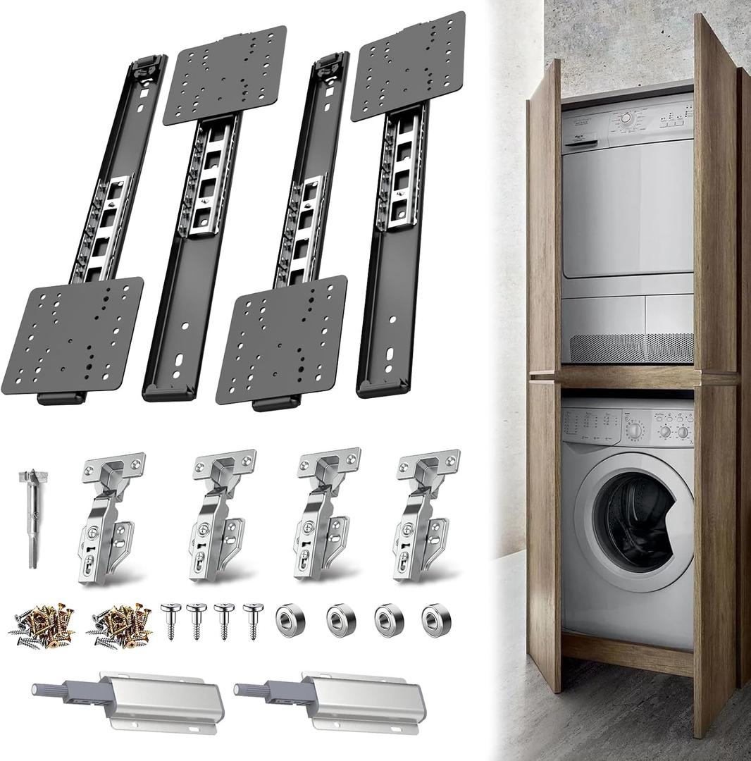 Pocket Door Slide Kit – Soft Close, Hidden Sliding（14in,Set 2 ）