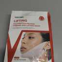 YAFUSIPE V Line Face Lifting Mask, 9 Pack V Line Chin Strap Lifting Double Chin Reducer, Polypeptide Protein Collagen Neck and Face Slimming Masks, Hydrating Neck Sheet Mask for Women Tightening
