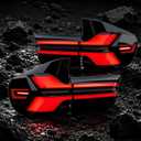 Full Sequential Led tail Lights Fit for 2007 2008 2009 2010 2011 2012 2013 BMW X5 E70, Starting Animated, Dynamic Turn Signal Lights, Reverse Lights Rear Fog Lights Assembly Replacement 1 Pair, Smoked