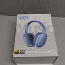 Wentronic Y01 Wireless Noise Canceling Headphones Bluetooth 5.3 Over Ear Headphones with Microphone, Hi-Res Audio, 48H Playtime, Foldable Comfortable Earpads,Compatible with iOS,Android,PC, Blue