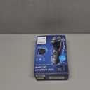 Philips Norelco Shaver 3900 Series, Wet and Dry Electric Shaver, P-Cap, Travel Pouch, Charging Stand, Storm Blue, Model S3341/92 (Silver New)