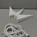 Riakrum Moravian Star Tree Topper Christmas Tree Decor Advent Star Hanging Outdoor Christmas Light Hanging Xmas Treetop for Holiday Decor (White,18 Inch)