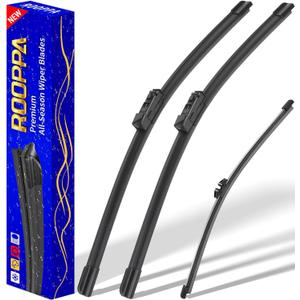 3 wipers Replacement for 2018-2022 BMW X3/2019-2022 BMW X4, Windshield Wiper Blades Original Equipment Replacement - 26"/20"/12" (Set of 3)