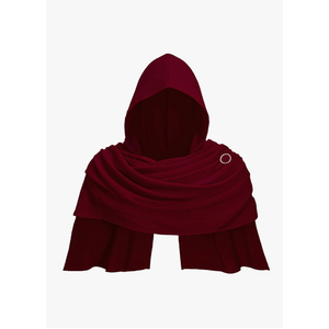 Post Apocalyptic Shawl with Hood, Medieval Hooded Scarf Cowl Men for Retro Viking Shaman Rogue Renaissance Costume