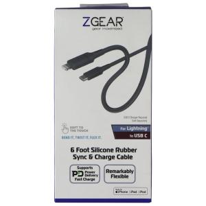 Zgear 6 Foot Silicone Rubber Sync & Charge Cable