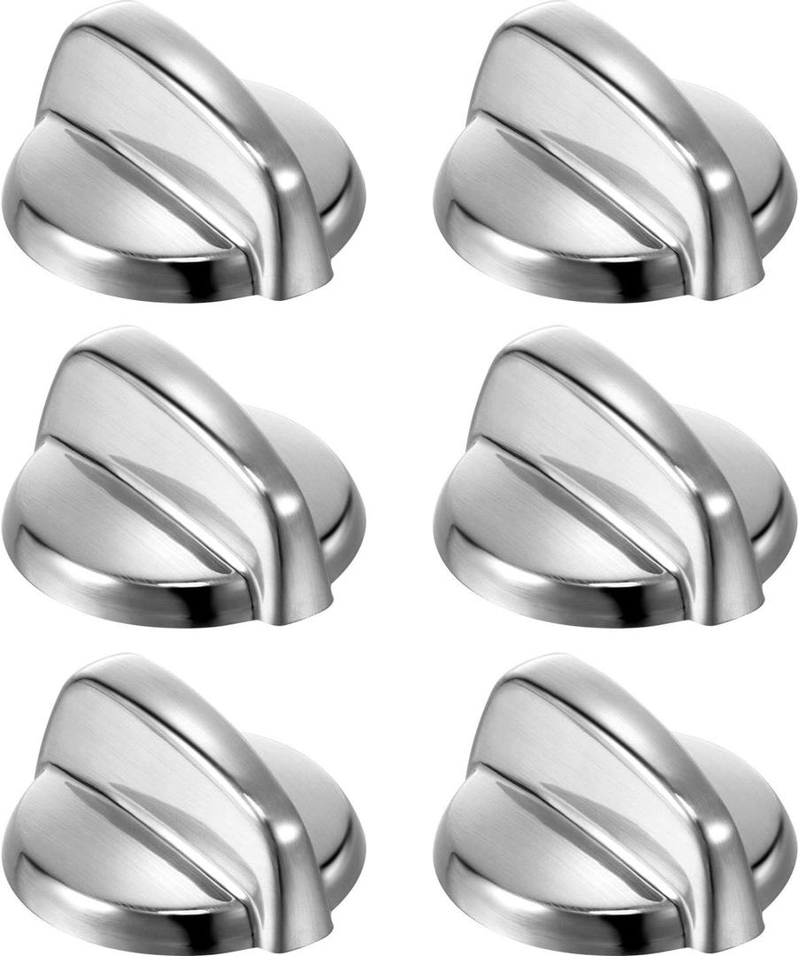 Gejoy WB03T10284 Knobs Burner Control Knobs Compatible with General Electric GE Range/Stove/Oven Replace for AP4346312 PS2321076 (6 Pack)