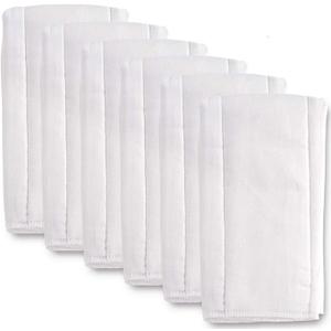 Fasoar Cloth Diapers Prefold Covers 6 Pack 6 ply 100% Unbleached Cotton, Thick Washable Absorbent Diaper Covers for Babies and Toddlers MultiUse (10-35 lbs) 6 Pack