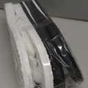 2PC Womens Thong Sandals Comfy Cushion Flip Flop Slip Resistant Lightweight for Shopping and Walking Black and All White Size 9.5