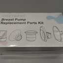 Two Complete Sets Compatible with Momcozy M6 Breast Pump Replacement Parts (24mm Two Complete Sets with 17/19/21mm Flanges) Incomplete Silicone Diaphragm Installation May Cause Leaking