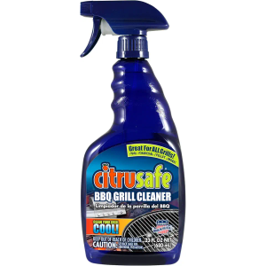 Grill Cleaning Spray - BBQ Grid And Grill Grate Cleanser By Citrusafe (23 oz), Pack Of 2