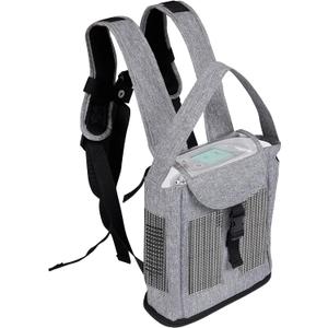 Yxmeiguo Lightweight Portable Oxygen Concentrator Backpack for G3 Unit, Breathable & Comfortable POC Carrying Bag with Mesh Panels, Water Resistant Oxygen Backpack (GRAY)