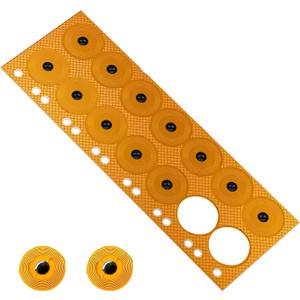10pcs NFC Tags NTAG215 FPC Tag Stickers, Flexible Smart Nail Electronic Tags NFC Key Tag Waterproof Programmable RFID Sticker 10mm Round