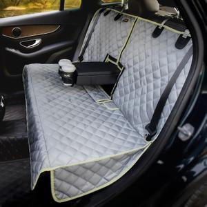 Car Seat Cover Waterproof Back Seat Cover for Kids and Dogs Without Smell Heavy Duty and Nonslip Rear Seat Protector Non Stick Fur Bench Seat Cover for SUV Van Easy to Install Machine Washable