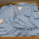 WELMATCH Light Blue Spandex Chair Covers - 50 PCS Wedding Banquet Events Party Universal Dining Decoration Stretch Elastic Chair Covers Good (Light Blue, 50)