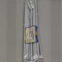 Yafa Home Fashion Heavy Duty Single Standard Adjustable Curtain Rod Hardware Included (White, 66"-128")