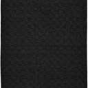 Garland Rug Town Square Black 2' x 8' Non Slip Area Rug for Living Rooms & Hallways, Stylish & Durable for High-Traffic Areas