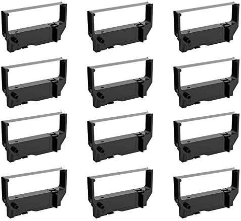 Bigger 12-Pack Replacement for Star SP200 Black Ribbon Used with Star RC200br NK501 T77 SP500 SP-298 SP-500 SP-512mc SP-512md POS Printer
