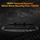 OCPTY Heavy Duty Universal Recovery Winch Mounting Plate 13000lb Mount Bracket Trailer 36"