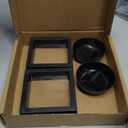 Set of 2 Challenge Coins Display Stand, 3D Floating Clear Case, Jewelry, Specimen, Military Medal Holder Frame