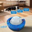 Interactive Dog Toys Ball, 2025 Upgraded Self Moving Balls and Vibrating Ball for Dogs, E-TPU Safety Material Electric Dog Toys to Keep Them Busy Rolling Balls for Small Medium Large Dogs (Orange)