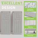 2 Tier Bathroom Organizer and Storage Water Absorbing Stone Bathroom Counter Organizer, Skincare Organizers with Perfume & Makeup (Grey Seven Line)