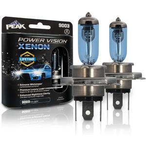 PEAK 9003 Power Vision XENON Bright White 60/55-Watt Headlights, Pack of 2