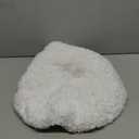 Soft Microfiber Bathroom Toilet Lid Cover, Machine Washable Seat Covers, Stays in Place Rubber Backing, Fits Most Round, Elongated and Oblong Lids, Home Decor Accessories, 18x18, White