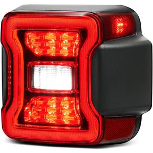 LED Tail Lights Compatible with 2019 2020 2021 2022 2023 2024 2025 Jeep Wrangler Taillights Rear Brake Lamp Rear Reverse Stop Brake Lamp Replacement for OEM#68434889AB (Right Passenger Side)