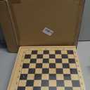 4in1 Sling Puck Game Set Super Winner Sling Puck Set, Chess, Checkers, Tic Tac Toe Games, Portable Folding Tabletop Chess Board Game for Adults and Kids