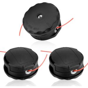 3-Pack Trimmer Head for String Trimmers Weed Eaters Compatible with Echo Speed Feed 400 Straight Shaft SRM-225 SRM-230 SRM210 Echo PAS210 PAS211 PAS225 SHINDAIWA T195S T220 T222 Replace#99944200907