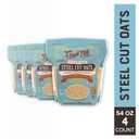 Bob's Red Mill Steel Cut Oats, 54oz (Pack of 4) - Non GMO, Whole Grain, Vegan, Kosher (EXP 02/16/28)