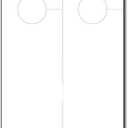 Printable Door Hangers Signs for Business (4.25 x 11) - 50 Blank Door Hangers - 80lb Cover White - Laser & Inkjet Printer Compatible