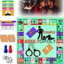 Adult Board Game,Couple Adult Opoly Board Game,Adult Couples Board Games,Couples Adults Board Games,Couples Game Cards Board Game Props,Date Night Ideas,Couples Date Night Games