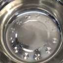 Heated Water Bowl for Dog Cat with Thermostatic Control, 55W 80oz Removable Stainless Steel Heated Dog Pet Bowl with Anti Chew Cord