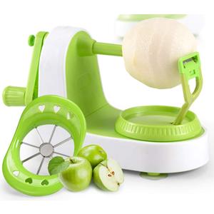 Apple peeler, Apple Peeler Slicer, multi-function fruit peeler, vegetable, fruit peeler, pear potato slice movement, peeling machine fast manual setting with 8 blade slicer pear peeler Add a splitter