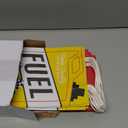 Humyoun 30 Pcs Race Car Fuel Treat Bags Racing Car Party Favor Decorations Race Goodie Paper Bags with Handles for Birthday Party Supplies Gifts with 50 Pcs Black and White Checkerboard Backing Paper