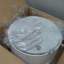 VILUXY Semi-Flush Mount Ceiling Light Fixture with Wood and Off-White Fabric Drum Shade Modern Chandelier for Bedroom, Dining Room, Corridor, Living Room 4-Light