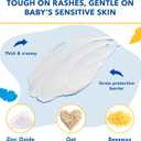 Triple Paste Diaper Rash Cream for Baby & Baby Spatula Bundle - 16 oz Zinc Oxide Ointment and Spatula Treatment, Soothe and Prevent Rash with a Pediatrician-Recommended Hypoallergenic Formula