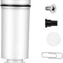 Lounsweer 1 Pack Flush 503 Cartridge Flush Valve Cartridge Compatible with C-100500-kit M-101526-f3 503 504 Series Duct Valve Replacement Filter Assembly Kit, White