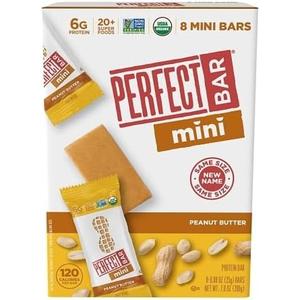 Mini Protein Bar, Peanut Butter, 8 Packs, Non GMO, Gluten Free, 7 Ounces (Pack of 6), BBD  06/23/2026 Dark Chocolate, 06/26/2026 Peanut Butter