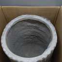 Kante Tall Fulted Planter, 17.7 Inch Tall Round Concrete Plant Pots with Drainage Hole and Rubber Plug, Modern Decor for Indoor Outdoor Plants, Flower, Gray