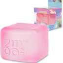 Stress Cube Masonry Ice Squishy Stress Balls-Malt Sugar Ball-Sensory Slow Rising for Your Best Mellow and Chill - Hand Exercise Balls- Age 3 to Adult (Pink Cube)