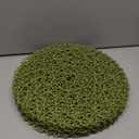 AHHFSMEI Paper Braided Round Placemats Set of 8 Natural Non-Slip Heat Resistant Table Mats for Dining Tables Woven Indoor & Outdoor Place mats(Green,8)